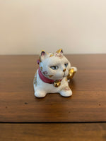 Vintage Japanese Franklin Mint Satsuma Cat Figurine 1986