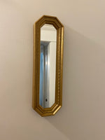 Vintage American Octagon Plastic Gold Frame Small Mirror