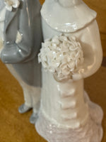 Vintage Lladro Wedding Couple Figurine