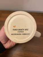 Founder's Day 1960 Stoneware Stein Heidelberg-Germany
