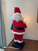 Vintage Santa Claus Animated-Lighted Figurine Christmas Decor