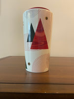 Starbucks 2014 Holiday Red Starburst Fireworks 12 oz Ceramic Mug