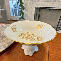 Limoges Compote Fruit-Candy Vintage Dish-Bowl French Pedestal