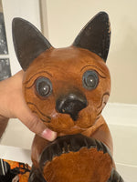 Wood Cat Shelf-Table-Mantel Edge Looking Down Figure