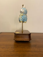 Porcelain Carrousel 2nd Edition Lamb Music Box Tune It's A Small World