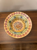 Vintage Handmade Italian Serving Bowl Fall Vibes