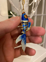 Enamel Cloisonne Style Koi Fish Pendant-Ornament