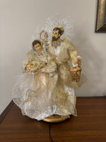 Fiber Optic Nativity Holy Family