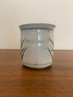 Handmade Speckled Porcelain Mug Bamboo Design