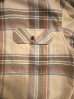 Patagonia Flannel Shirt Men’s Size Tan Plaid Cotton