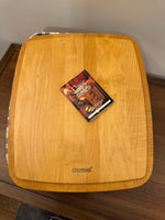 Longaberger Recipe Basket With Plaid Cloth Liner Wood Lid