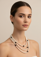 Long Strand Necklace Fashion Jewelry Faux Pearls