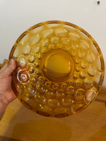 Vintage Amber Glass Imperial Platter