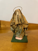 Vintage Italian Papier Mache Mary Nativity Figure Replacement Piece