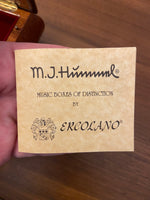 Vintage Authentic M.J Hummel Handcrafted Ercolano Italian Wooden Music Box