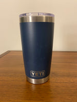 YETI Blue-Silver Stainless Steel Tumbler