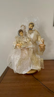 Fiber Optic Nativity Holy Family