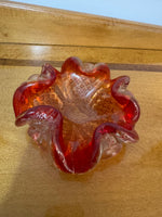 Vintage Handblown MCM Murano Glass Art Ashtray