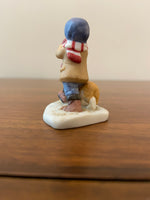 Vintage Geo Z Lefton Hand Painted Child and Dog 12224B Christmas Decor