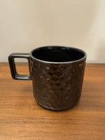 Starbucks Porcelain Shiny Glossy Black Glass Coffee Mug 14 oz