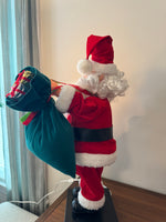 Vintage Santa Claus Animated-Lighted Figurine Christmas Decor