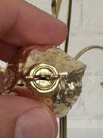 Vintage Made in Germany Blown Glass Walnut Christmas Ornament