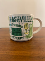 Starbucks Nashville Coffee Cup Mug Been There Series 14oz