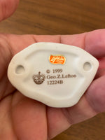 Vintage Geo Z Lefton Hand Painted Child and Dog 12224B Christmas Decor