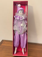 Vintage Harlequin Clown Porcelain-Clothing Decor Figurine