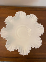 Vintage Fenton Large Hobnail Milk Glass Bowl
