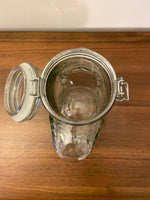 Glass Rocking Horse Cookie-Candy Jar-Canister with Hinged Lid AMICI