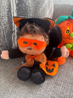 Vintage Halloween Plush Toys Set READ