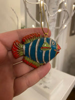 Cloisonne Enamel Fish Pendant-Ornament