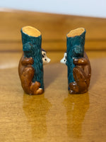 Vintage Japanese Ceramic Salt and Pepper Shaker Set