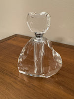 Oleg Cassini Crystal Heart Shaped Perfume Bottle