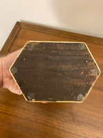 Vintage Handpainted Bone Inlay Trinket Jewelry Box