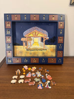 Kurt Adler Wooden Nativity Advent Calendar 25 Pieces