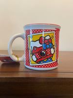 Hello Kitty Sanrio 2022 Red Polka Dot Ceramic Mug with Hot Chocolate Cocoa