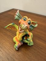 Franklin Mint Mood Dragons Happy Figurine