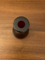 Vintage Murano Ruby Red Long Neck Teardrop Weighted Glass Bud Vase