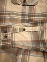 Patagonia Flannel Shirt Men’s Size Tan Plaid Cotton