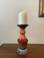 Jim Shore Pedestal Flameless Candlelight Harvest-Fall Holiday Decor