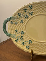 Vintage Portuguese Clover Leaves Bordallo Pinheiro Oval Serving Platter