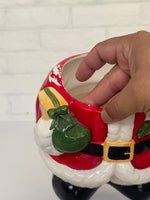 Vintage Ceramic Santa Cookie Jar – Made in Taiwan