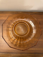 Pink Depression Glass Console Bowl