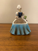 Vintage LEFTON "Olive" Lady with Vegetables Planter Vase Figurine