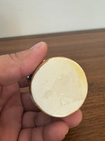 Vintage Porcelain Trinket Box Wine Bottles Basket Shaped