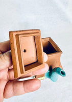 Vintage Chinese Yixing Clay Teapot Bamboo Design Spout and Handle