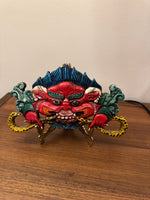 Hand-carved-painted Nepalese Tibetan Wooden Buddhist Symbol of Protection CHEPPU