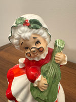 Vintage Lefton Mrs. Claus Ceramic Musical Box